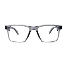 Square Transparent Gray Sport Eyeglasses