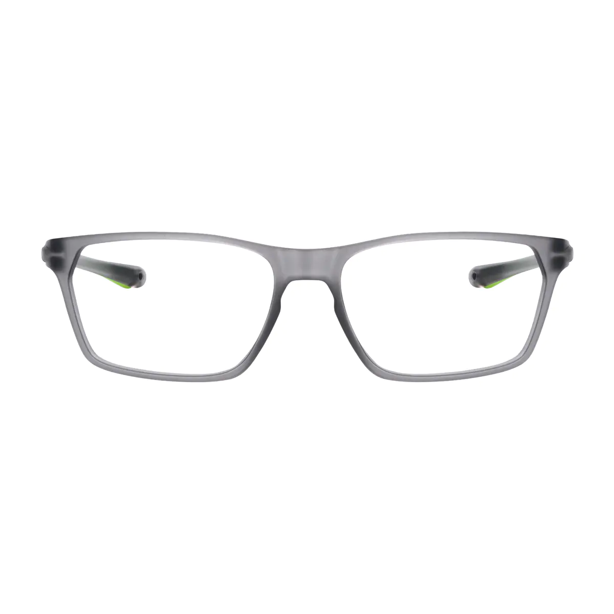 Rectangle Transparent Gray Sport Eyeglasses