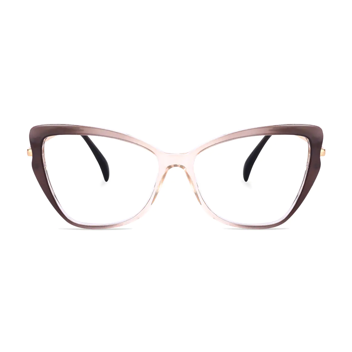Cat-eye Gradient Gray Eyeglasses