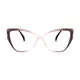 Cat-eye Gradient Gray Eyeglasses