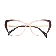 Cat-eye Gradient Gray Eyeglasses