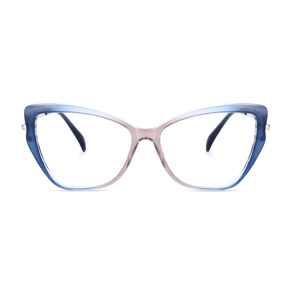 Cat-eye Gradient Blue Eyeglasses