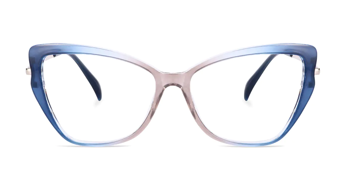 Cat-eye Gradient Blue Eyeglasses