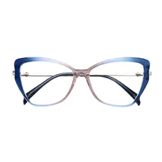 Cat-eye Gradient Blue Eyeglasses