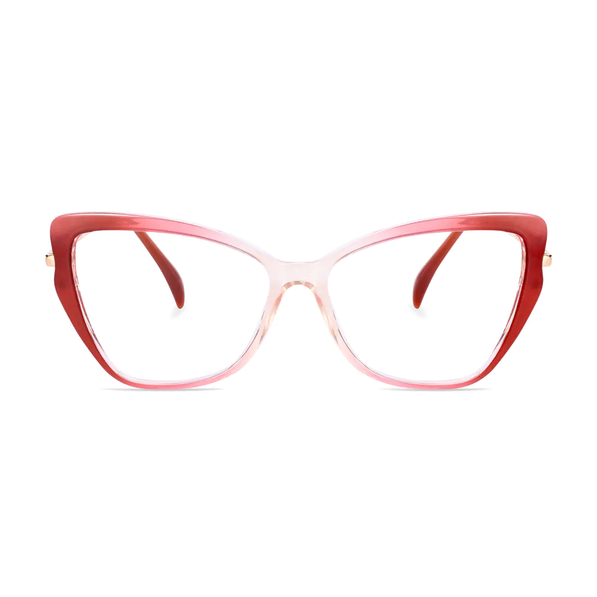 Cat-eye Gradient Red Eyeglasses
