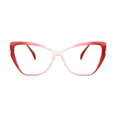 Cat-eye Gradient Red Eyeglasses