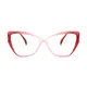 Cat-eye Gradient Red Eyeglasses