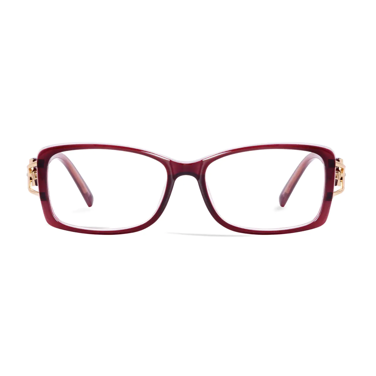 Rectangle Gradient Purple Eyeglasses