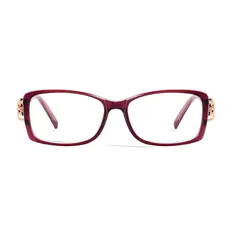 Rectangle Gradient Purple Eyeglasses