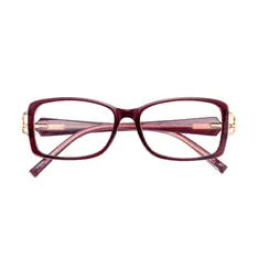 Rectangle Gradient Purple Eyeglasses