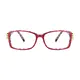 Rectangle Wine Eyeglasses
