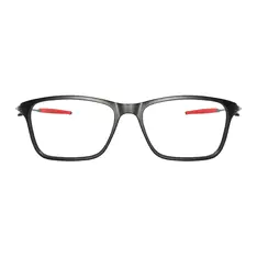 Rectangle Matte Black/Red Sport Eyeglasses