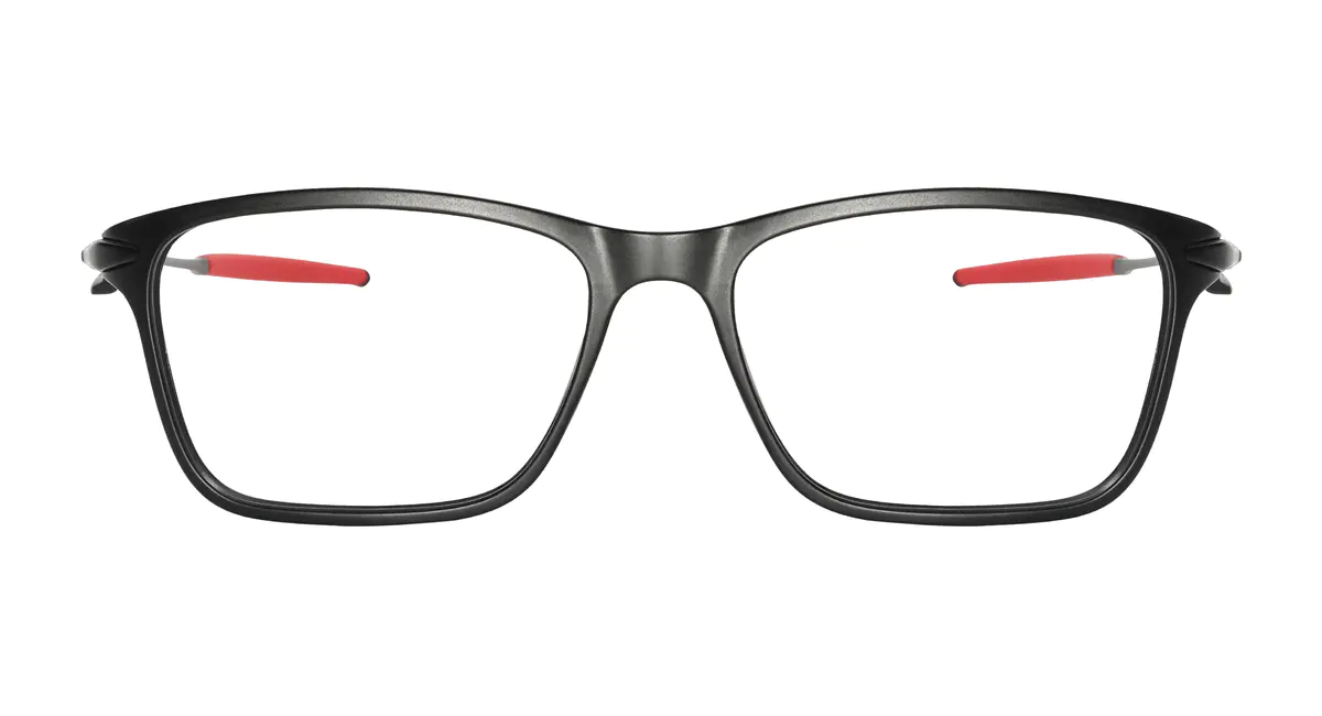Rectangle Matte Black/Red Sport Eyeglasses
