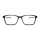 Rectangle Matte Black Sport Eyeglasses