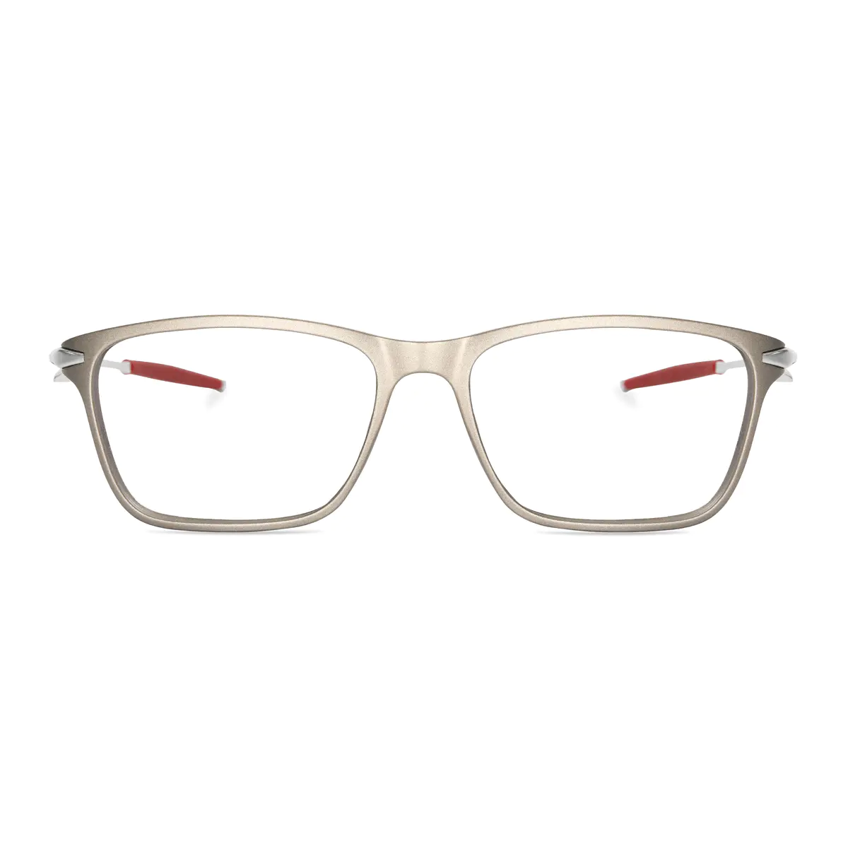 Rectangle Gray/Silver Sport Eyeglasses