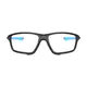Rectangle Matte Black/Blue Sport Eyeglasses