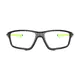 Rectangle Matte Black/Green Sport Eyeglasses