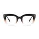 Cat-eye Transparent Brown Eyeglasses