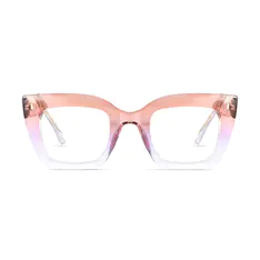 Cat-eye Transparent Purple Eyeglasses