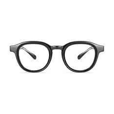 Oval Black Eyeglasses