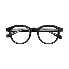 Oval Black Eyeglasses