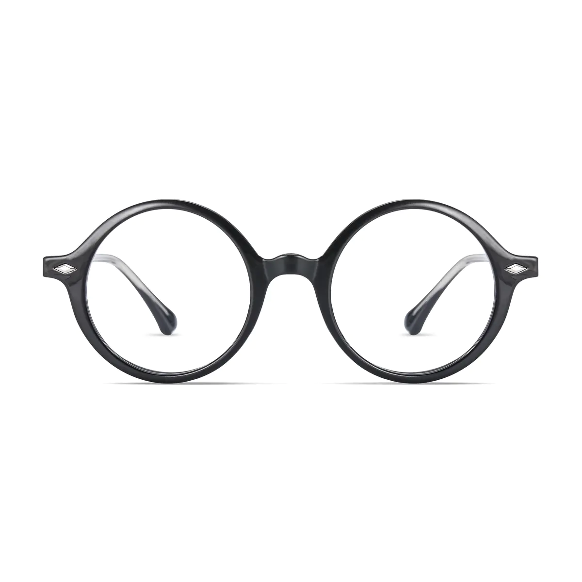 Round Black Eyeglasses