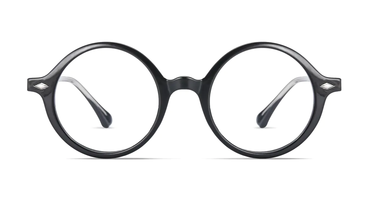 Round Black Eyeglasses