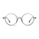 Round Transparent Green Eyeglasses