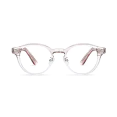 Oval Pink/Gold Eyeglasses