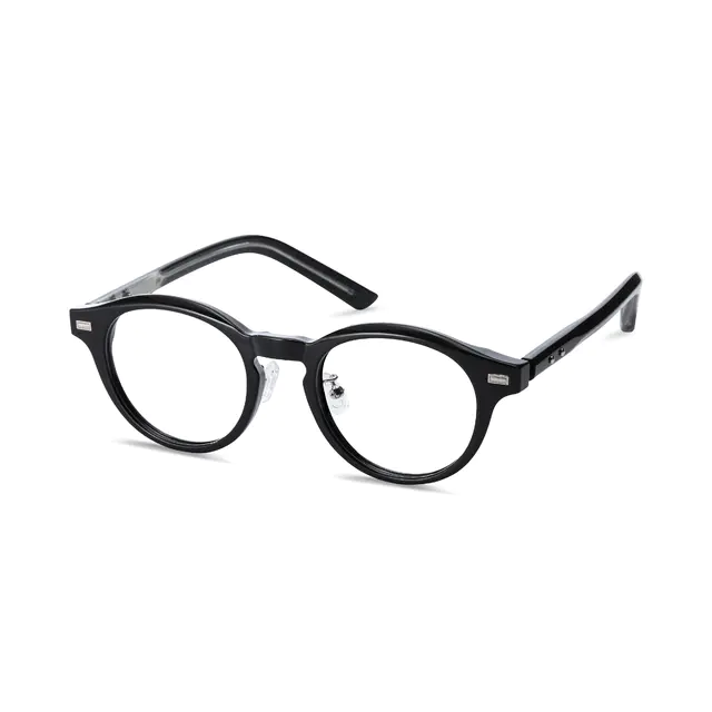Oval Black Eyeglasses