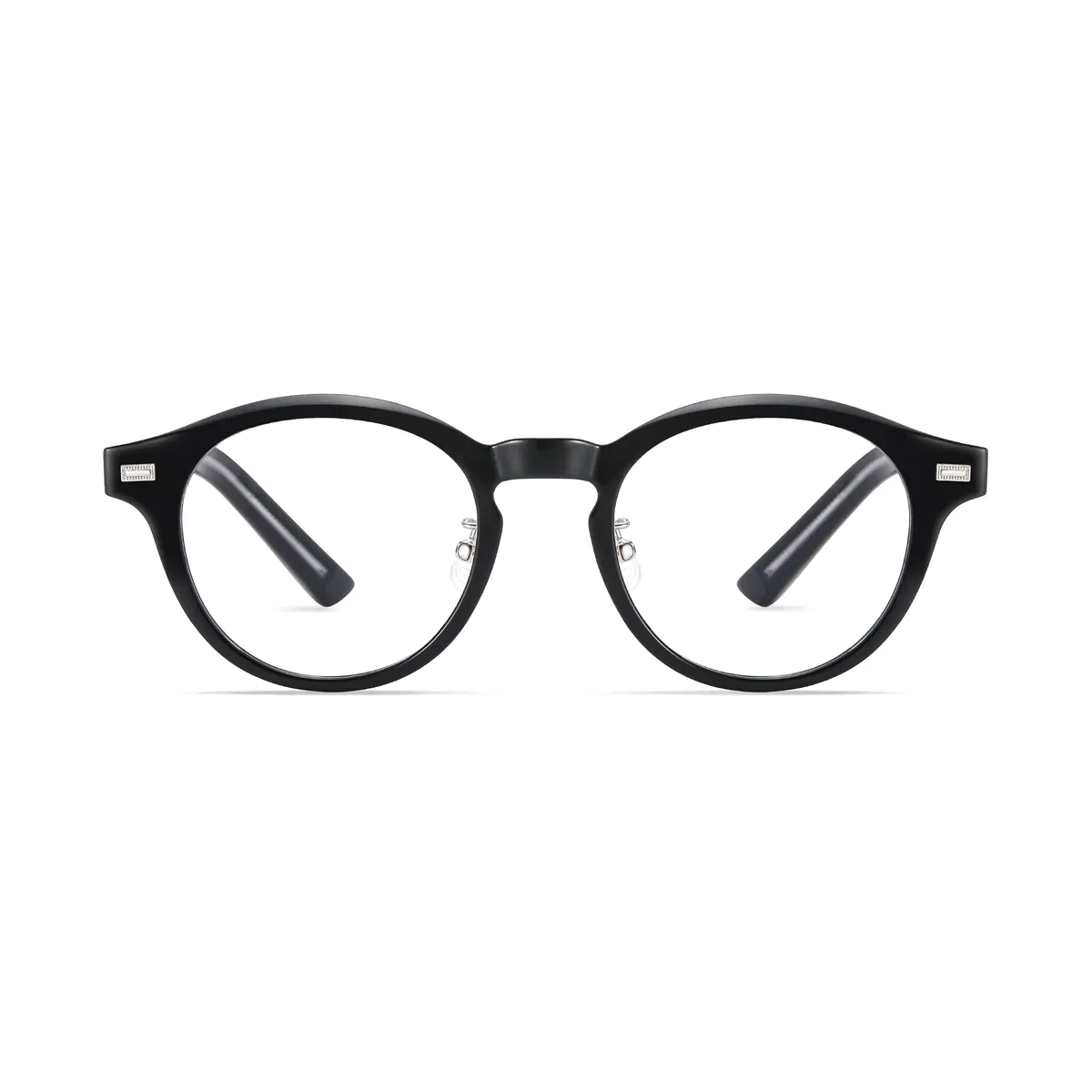 Oval Black Eyeglasses