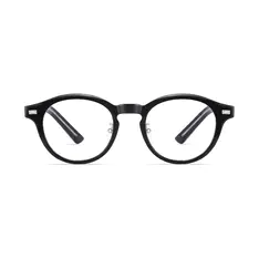 Oval Black Eyeglasses