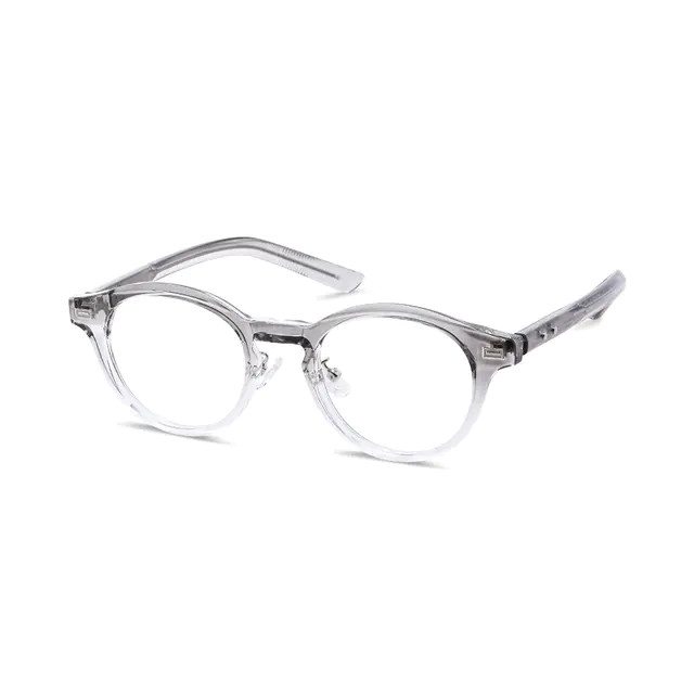 Oval Gradient Gray Eyeglasses