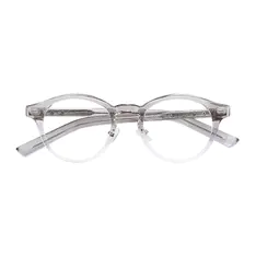 Oval Gradient Gray Eyeglasses