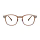 Square Transparent Amber Eyeglasses
