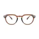 Oval Transparent Brown Eyeglasses