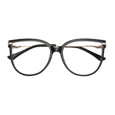 Oval Black Eyeglasses
