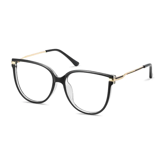 Oval Black Eyeglasses