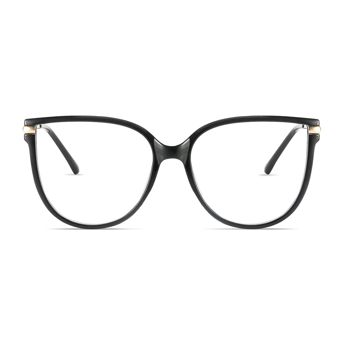 Oval Black Eyeglasses