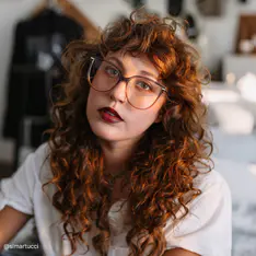 Cat-eye Gradient Blue Eyeglasses