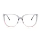 Oval Gradient Blue Eyeglasses