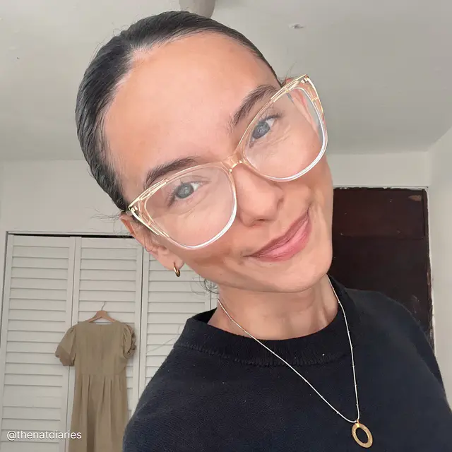 Cat-eye Gradient Yellow Eyeglasses