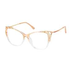 Cat-eye Gradient Yellow Eyeglasses