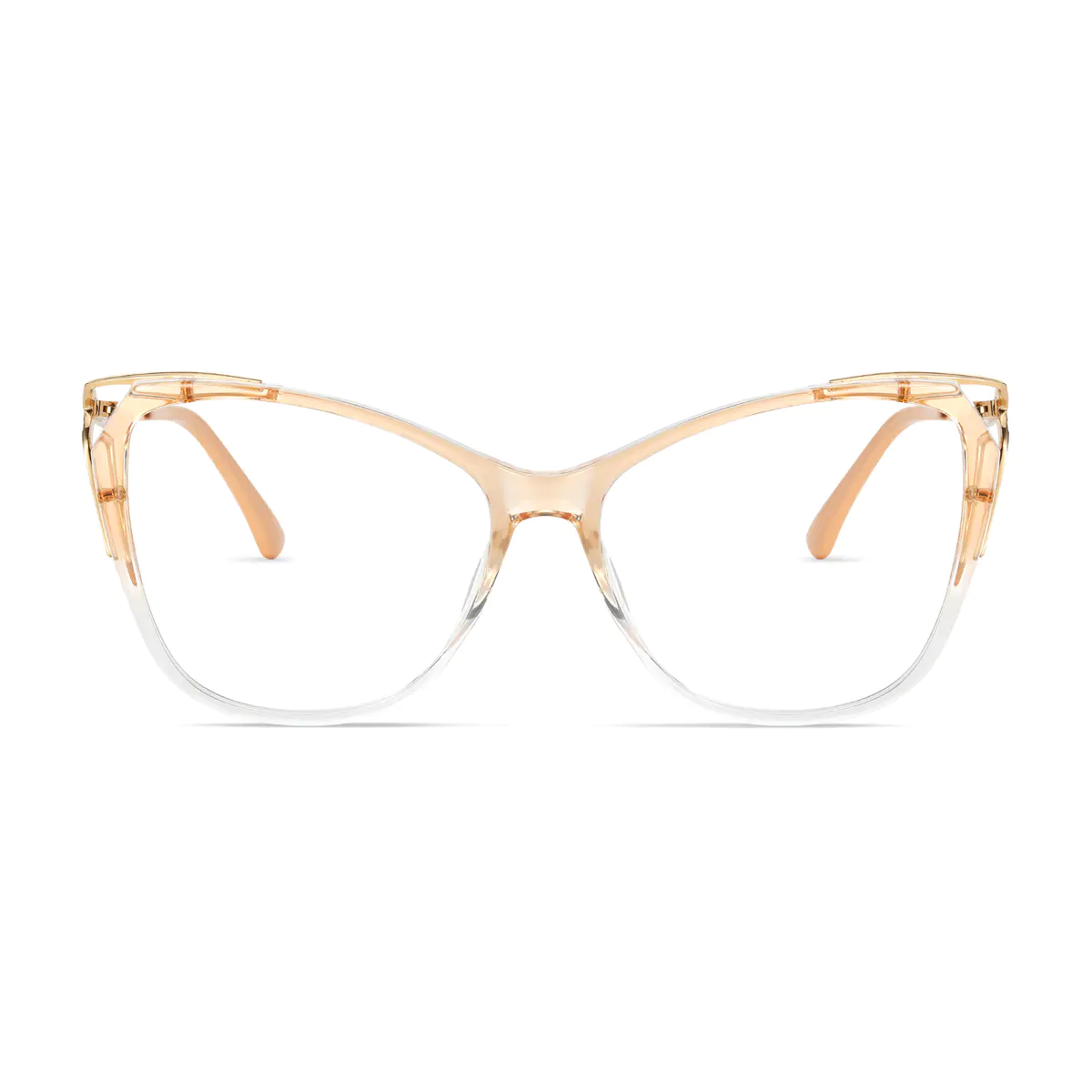 Cat-eye Gradient Yellow Eyeglasses