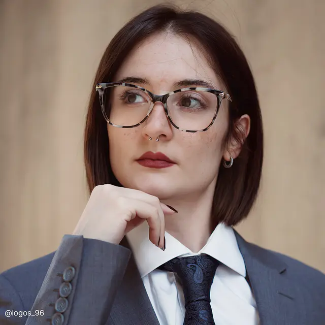 Oval Ivory Tortoiseshell Eyeglasses