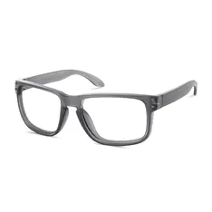 Square Matte Gray Sport Eyeglasses