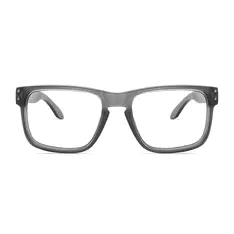 Square Matte Gray Sport Eyeglasses