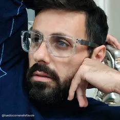Square Clear Sport Eyeglasses