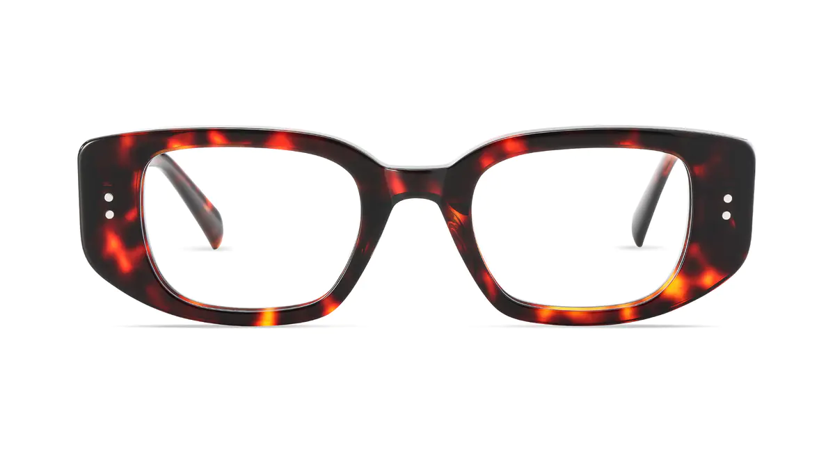 Rectangle Tortoiseshell Eyeglasses