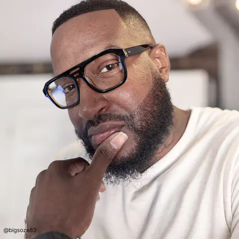 Square Black/Yellow Eyeglasses